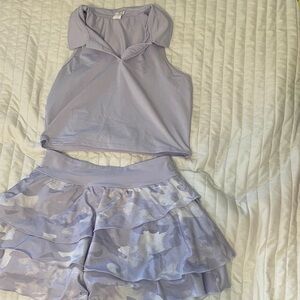 90 Degree By Reflex Lavender Camo tennis Set